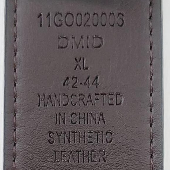 GUESS Men’s Reversible Leather Belt Black/Brown Size XL - Picture 4 of 10